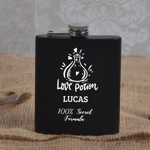 Love Potion Personalized Hip Flask