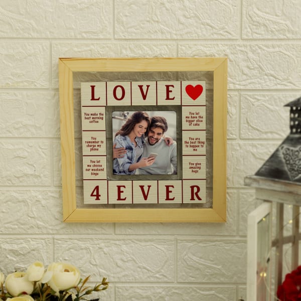 Love Reasons Personalized Wooden Photo Frame