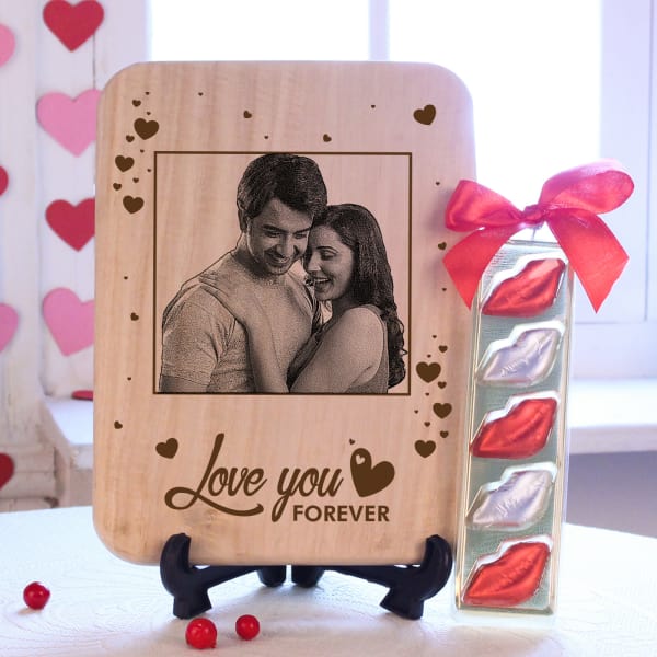 Love You Forever Personalized Photo Engraved Wooden Plaque Gift Love You Forever Personalized Photo Engraved Wooden Plaque