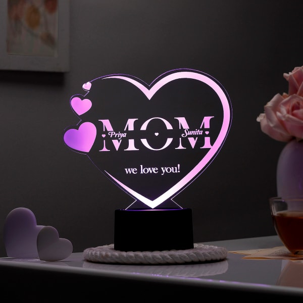 Love You Mom - Personalized LED Lamp