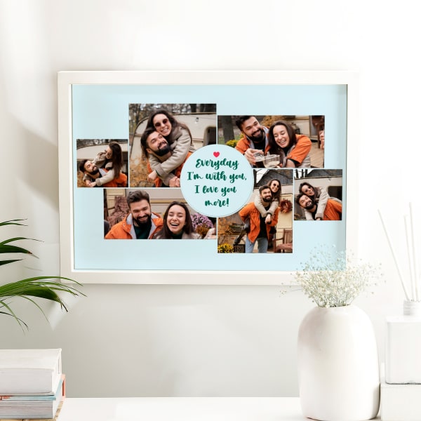 Love You More Everyday Personalized Frame