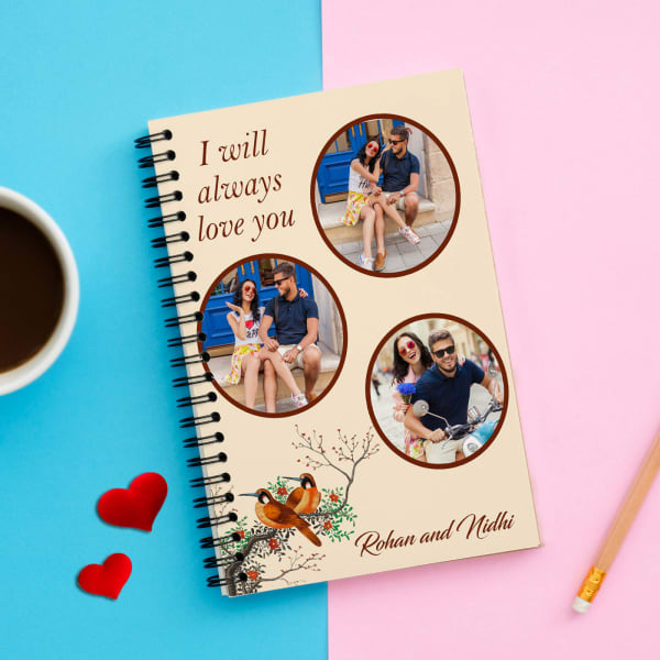 Love You Personalized Spiral Notebook