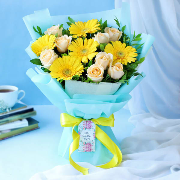 Lovely Yellow Bouquet for New Mom