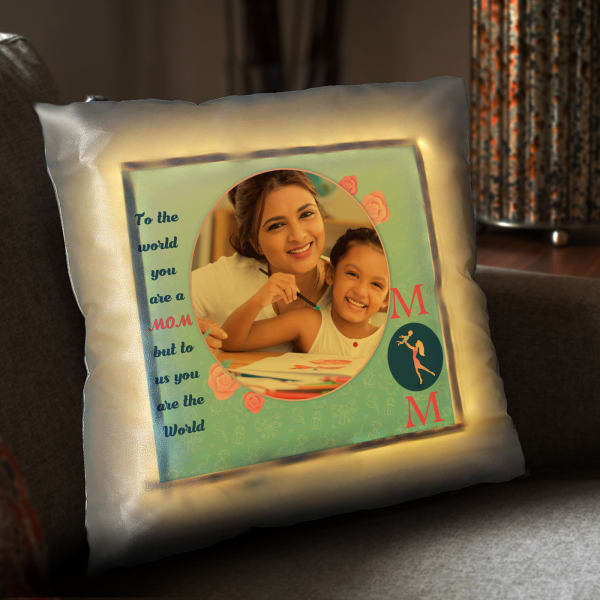 Loving Mom Personalized Satin Cushion