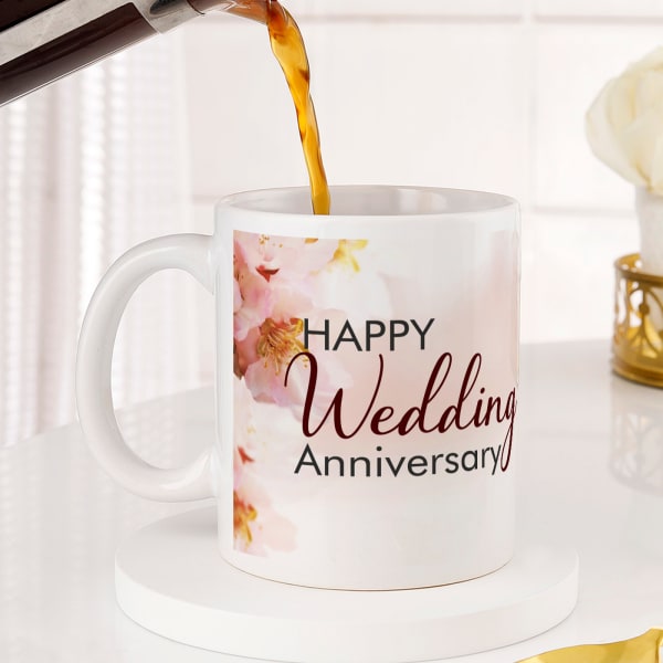 Loving Personalized Anniversary Wishes on Mug