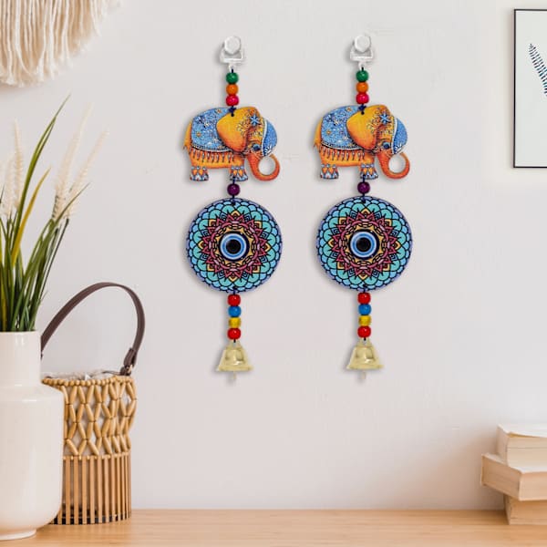 Lucky Elephant Evil Eye Diwali Wall Hangings