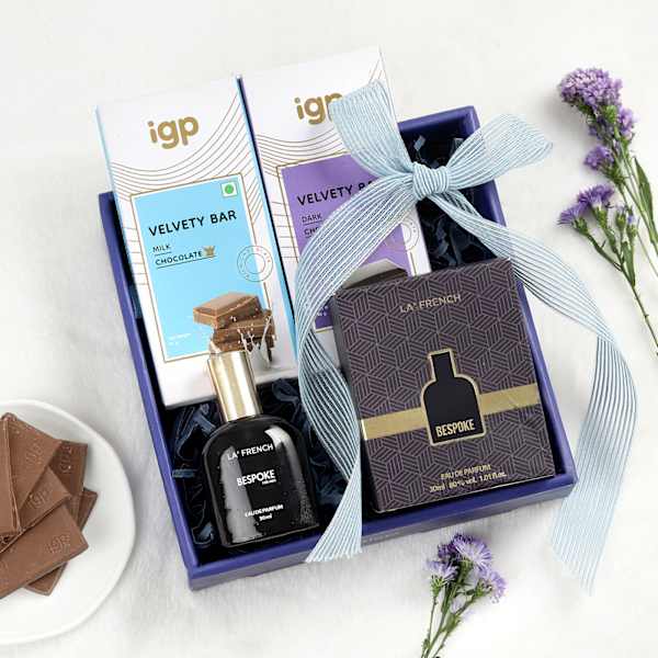 Luxe Perfume And Chocolates Hamper