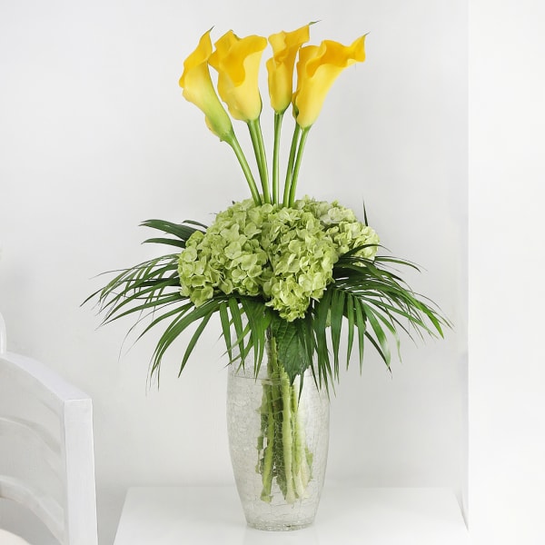 Luxury Calla Lily & Hydrangea Vase