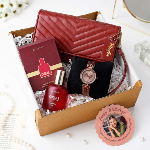 Luxury Delights Personalized Birthday Hamper For Women