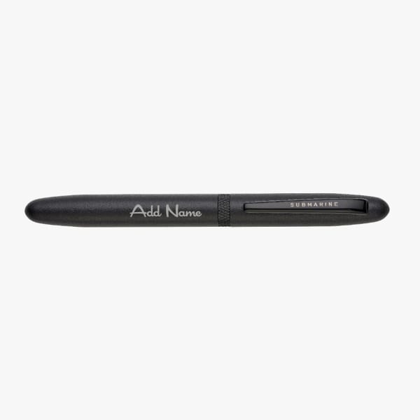 Magnetic Clip Black Ball Pen - Customized with Name