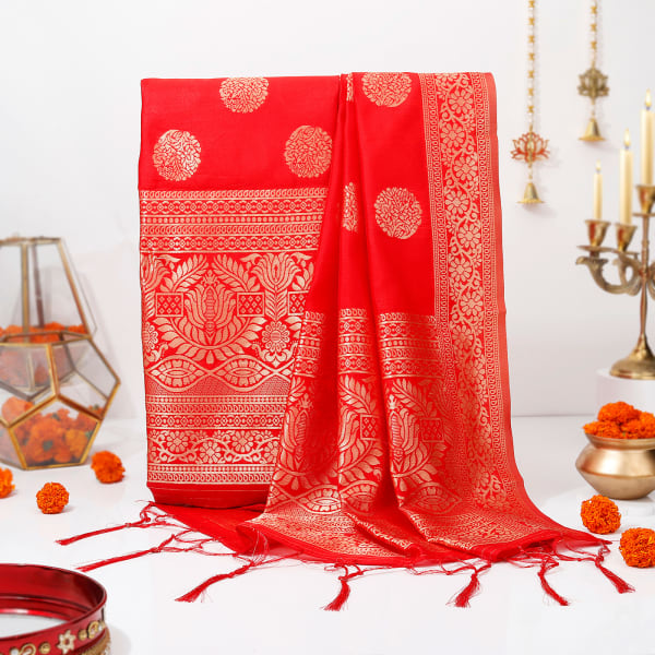 Magnificent Banarasi Dupatta For Karwa Chauth