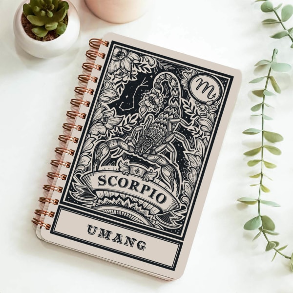Majestic Zodiac Charm Personalized Diary - Scorpio