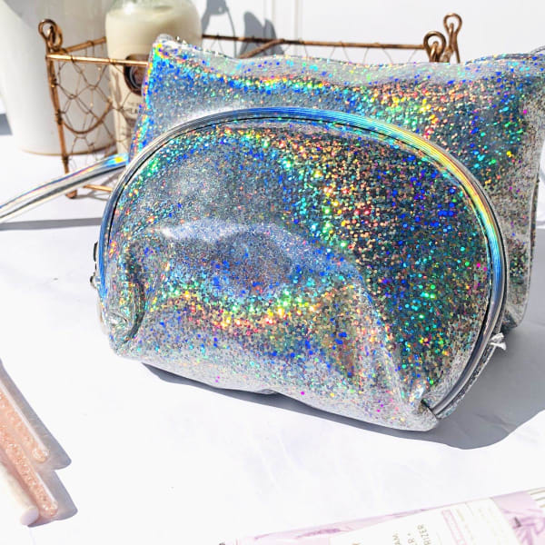 Shimmer best sale makeup pouch