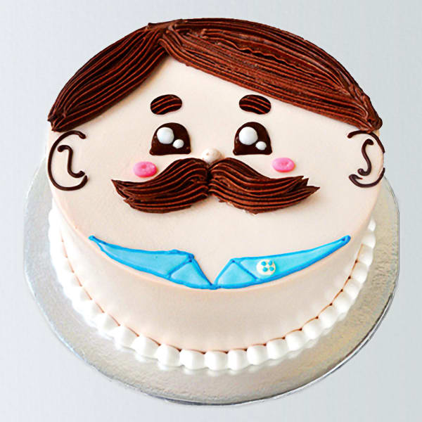 Man Happy Face Cake (1.5 Kg)