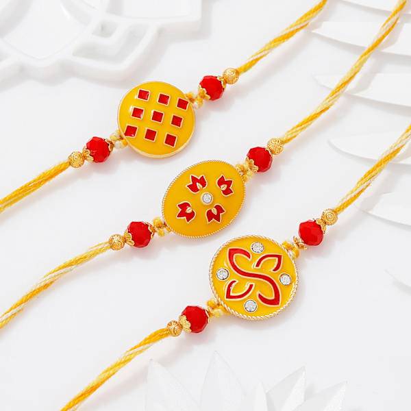 Mandana Meenakari Rakhis - Set Of 3