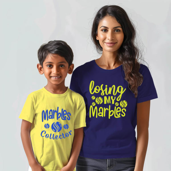Marble Mania Mom And Kid T-shirt Set