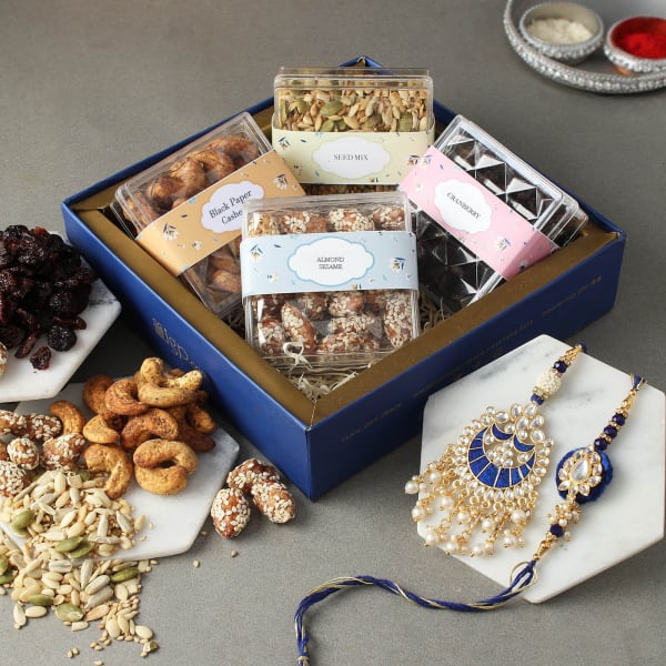 Meena Bhaiya Bhabhi Rakhi With Premium Goodies