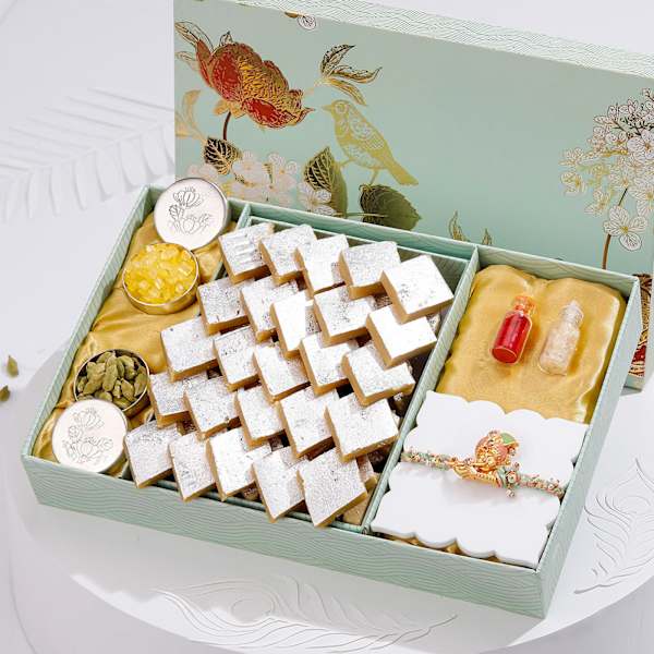 Meenakari Krishna Rakhi Hamper