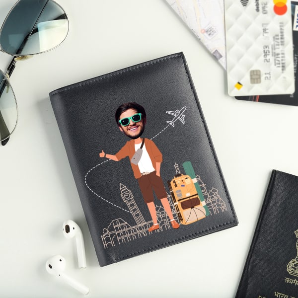 Men's Personalized Passport Cover