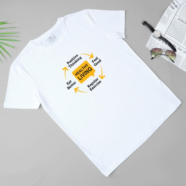 Men's Wellness T-shirt- White