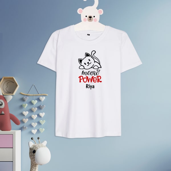 Meow Personalized Kids T-Shirt