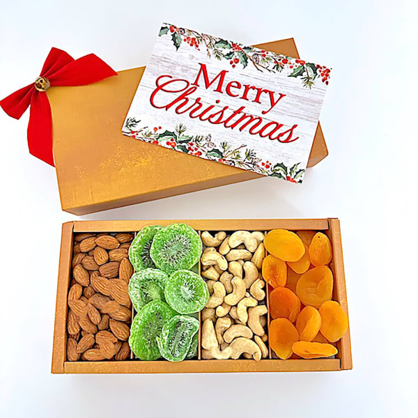Merry Christmas Dried Fruit and Nuts