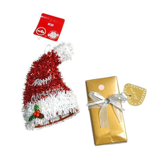 Merry Christmas Hat And Chocolate Box Combo