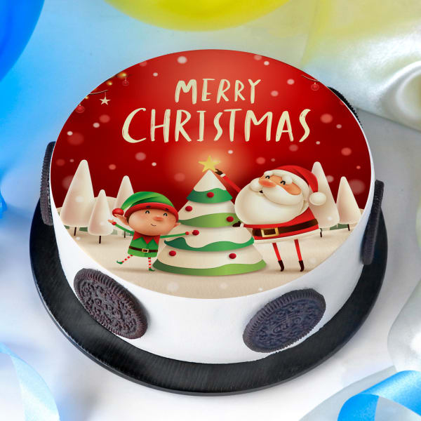 Merry Christmas Poster Cake (Half kg)