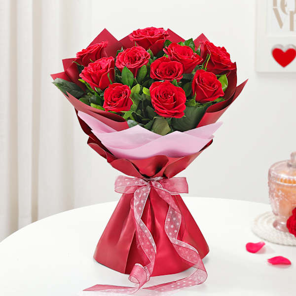 Mesmerising Red Roses Bouquet