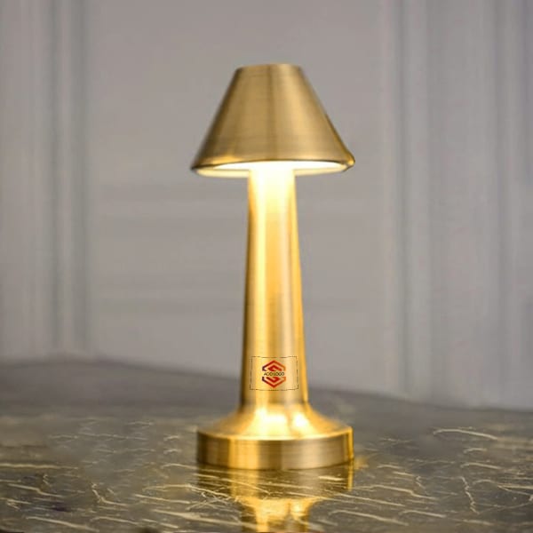 Metal Table Lamp - Personalized - Gold