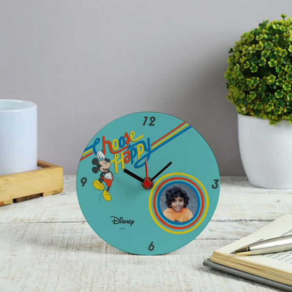 Mickey Love Personalized Table Clock