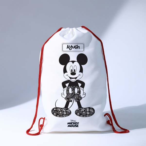 Mickey Mouse - Drawstring Bag - Personalized