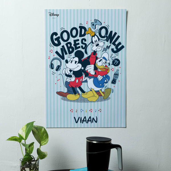 Mickey N Friends Personalized Poster