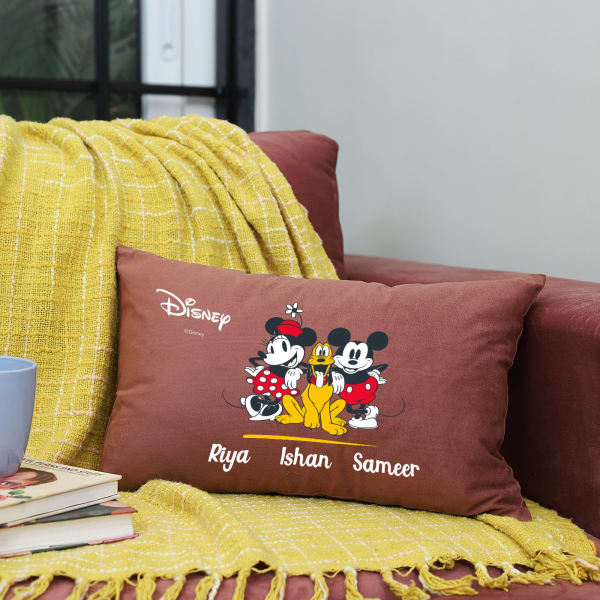 Mickey N Gang Personalized Cushion