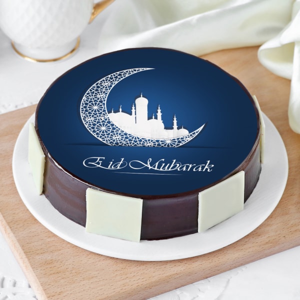 Midnight Blue Eid Mubarak Cake (Half Kg)