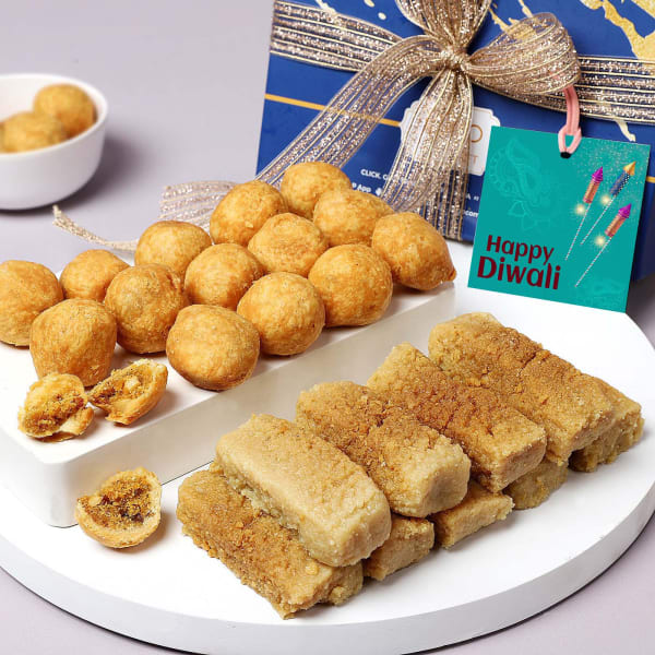 Milk Cake And Mawa Kachori Diwali Gift Box