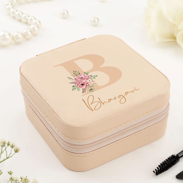 Mini Jewellery Organizer Box - Personalized - Blush Pink