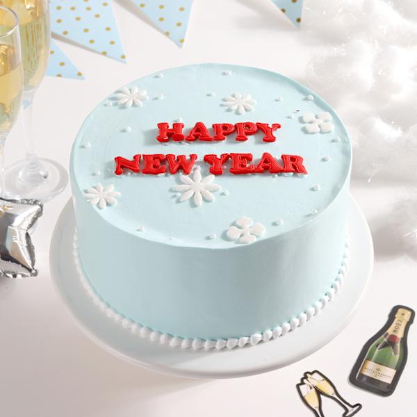 Minimalist New Years Cake