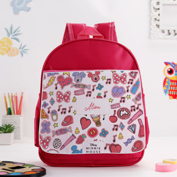 Minnie Mouse - School Bag - Personalized - Pink