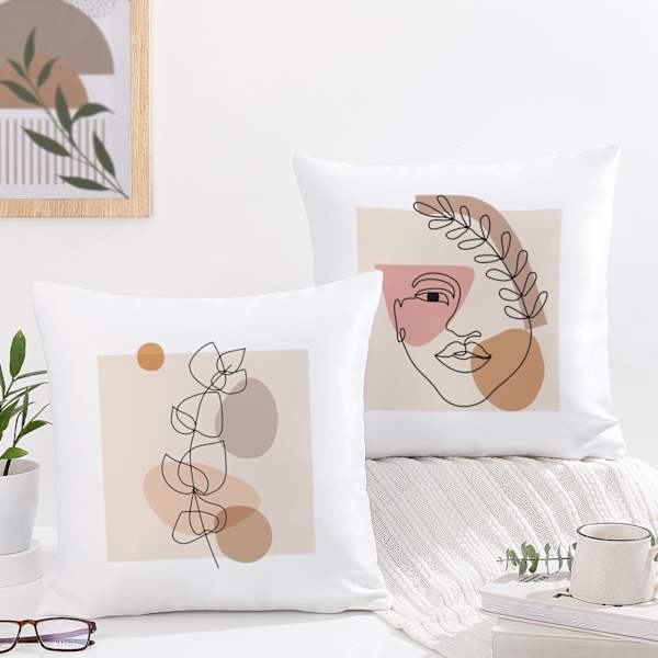 Modern Abstract Cushions - Set Of 2