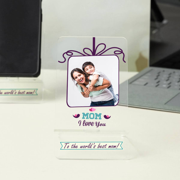 Mom I Love You Personalized Mobile Stand