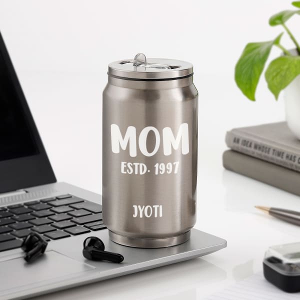 Mom's Personalized Can Tumbler - Silver