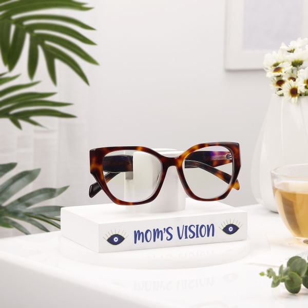 Mom's Vision Wooden Eyeglasses Stand
