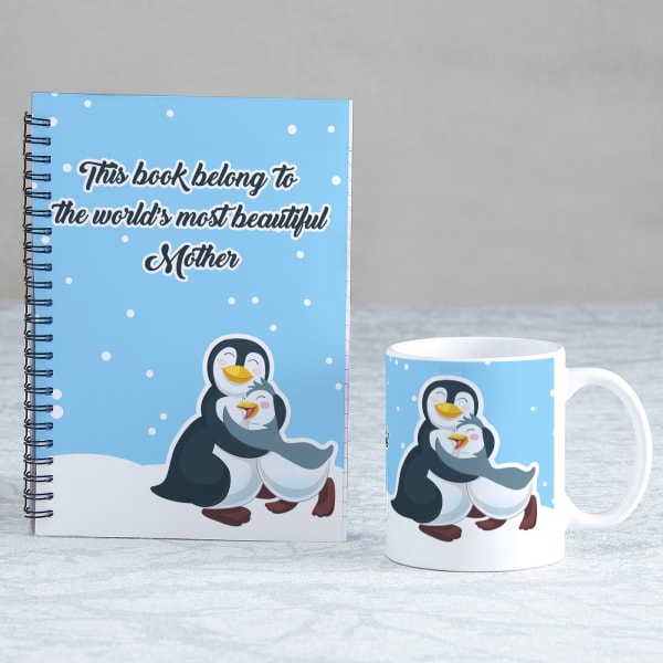 Most Beautiful Mother Notebook and Mug Combo