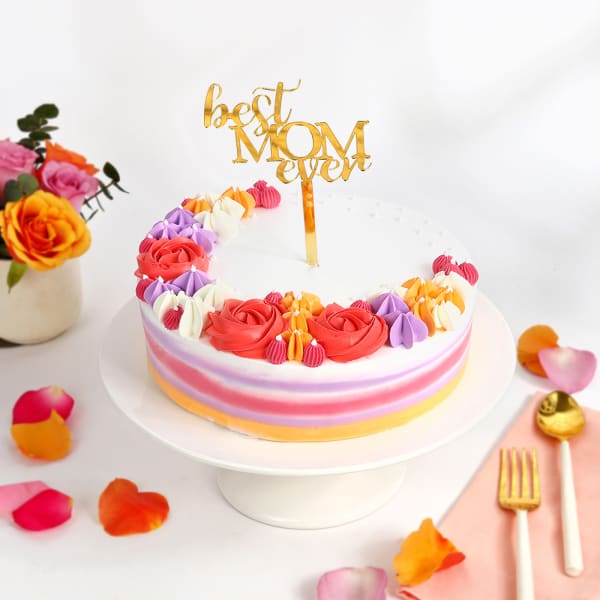 Mother's Day Floral Bliss Cake (One Kg)