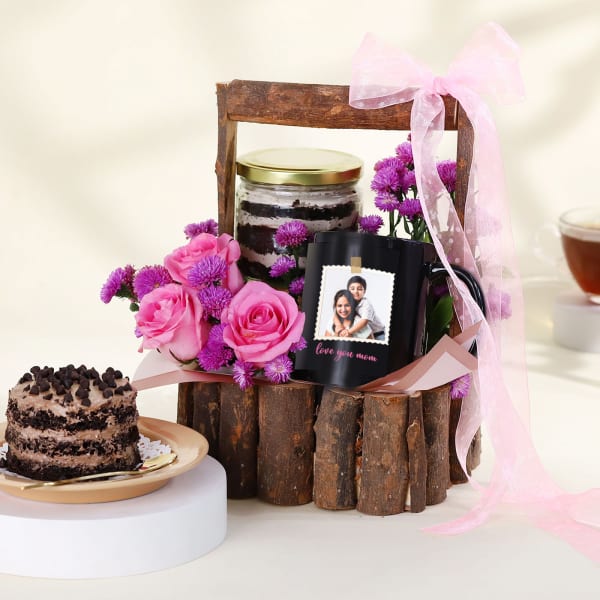 Mother's Day Personalized Basket Of Happiness