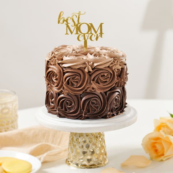 Mother's Day Rosette Splendor Chocolate Cake (Half kg)