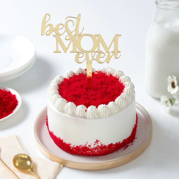 Mother's Day Velvet Delight Mini Cake( 300 Gm)