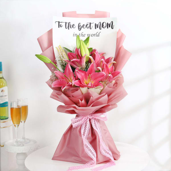 Mothers Day Oriental Lily Delight Bouquet
