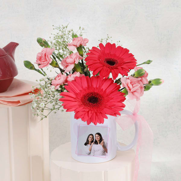 Mothers Day Personalized Classy Floral Arrangement